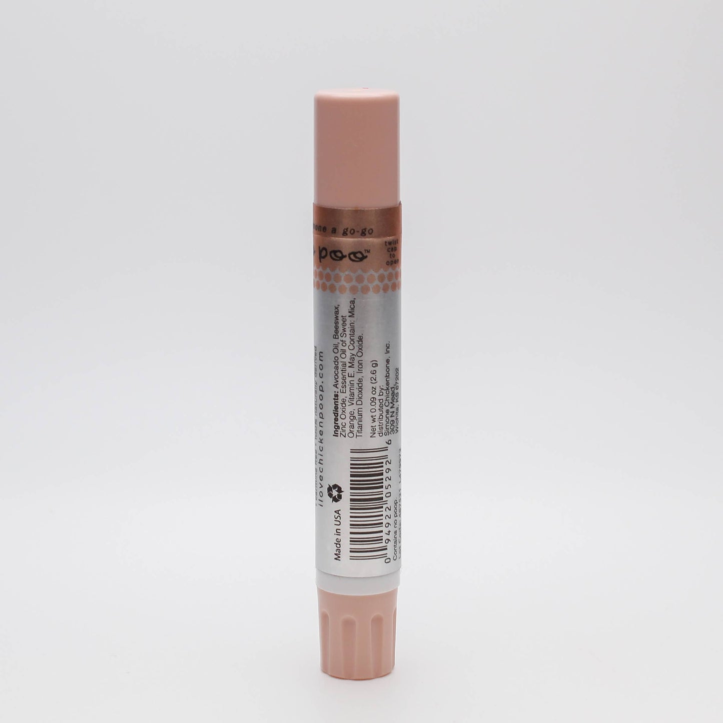 La Chick Poo Poo® Shimmer Lip Balm, BLUSH