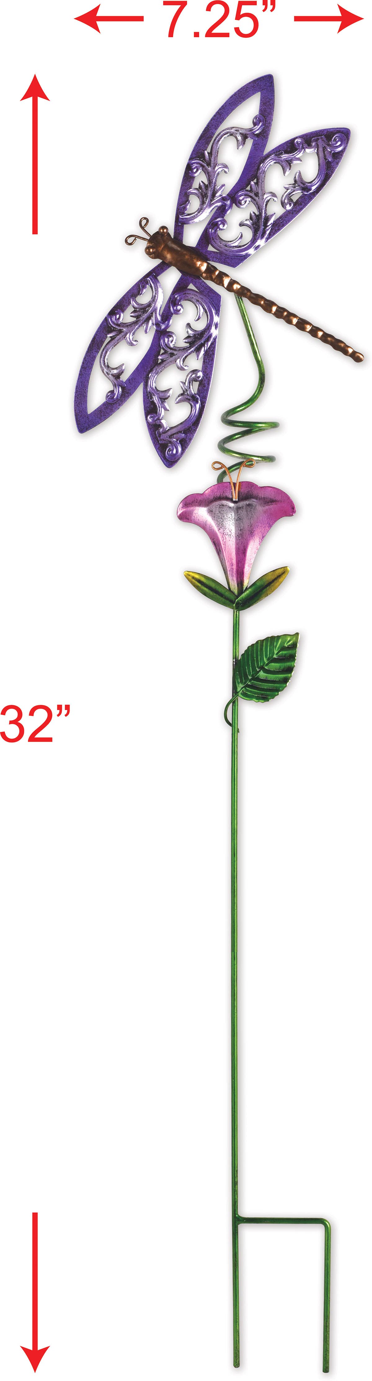 Dragonfly Stake-Purple 32"