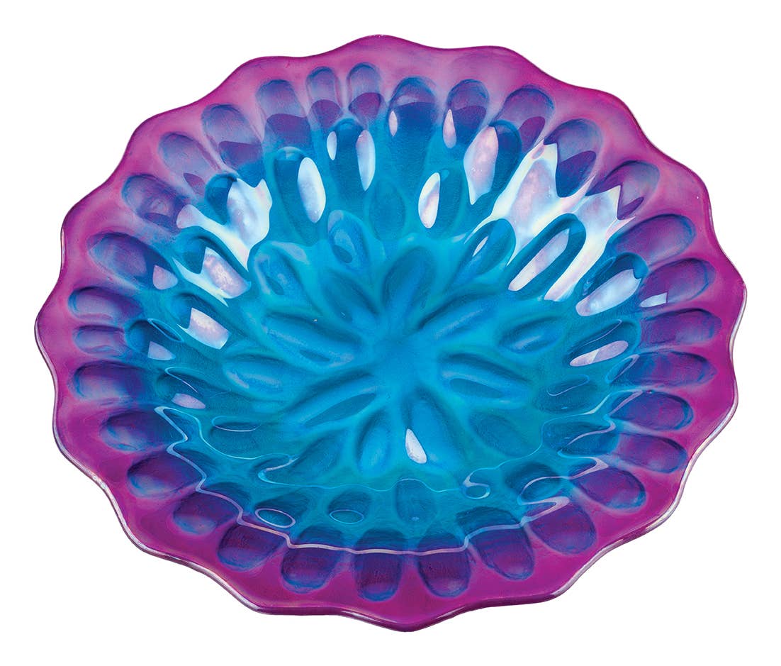 18" Birdbath with Stand - Honeycomb