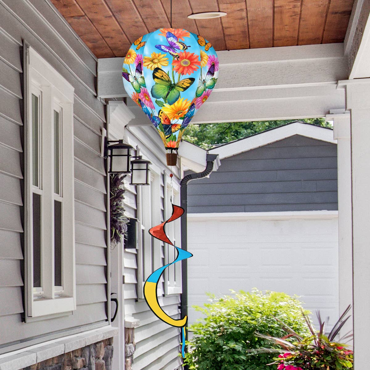 Fluttering Butterflies Hot Air Balloon Spinner
