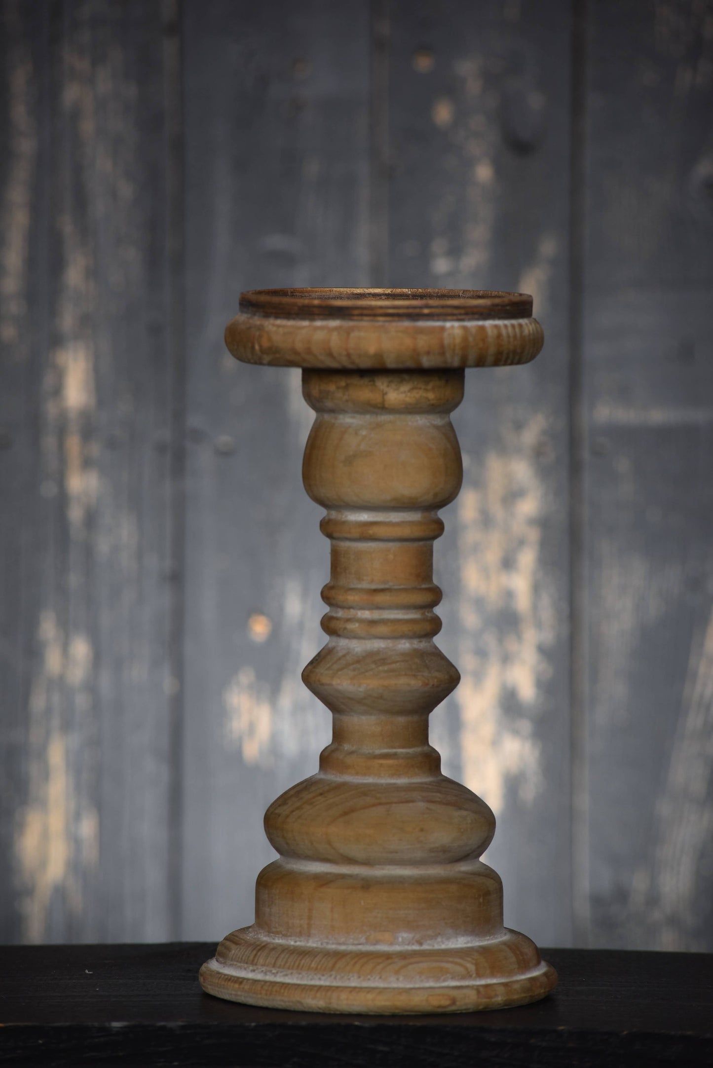 Cream Candle Holder 9in