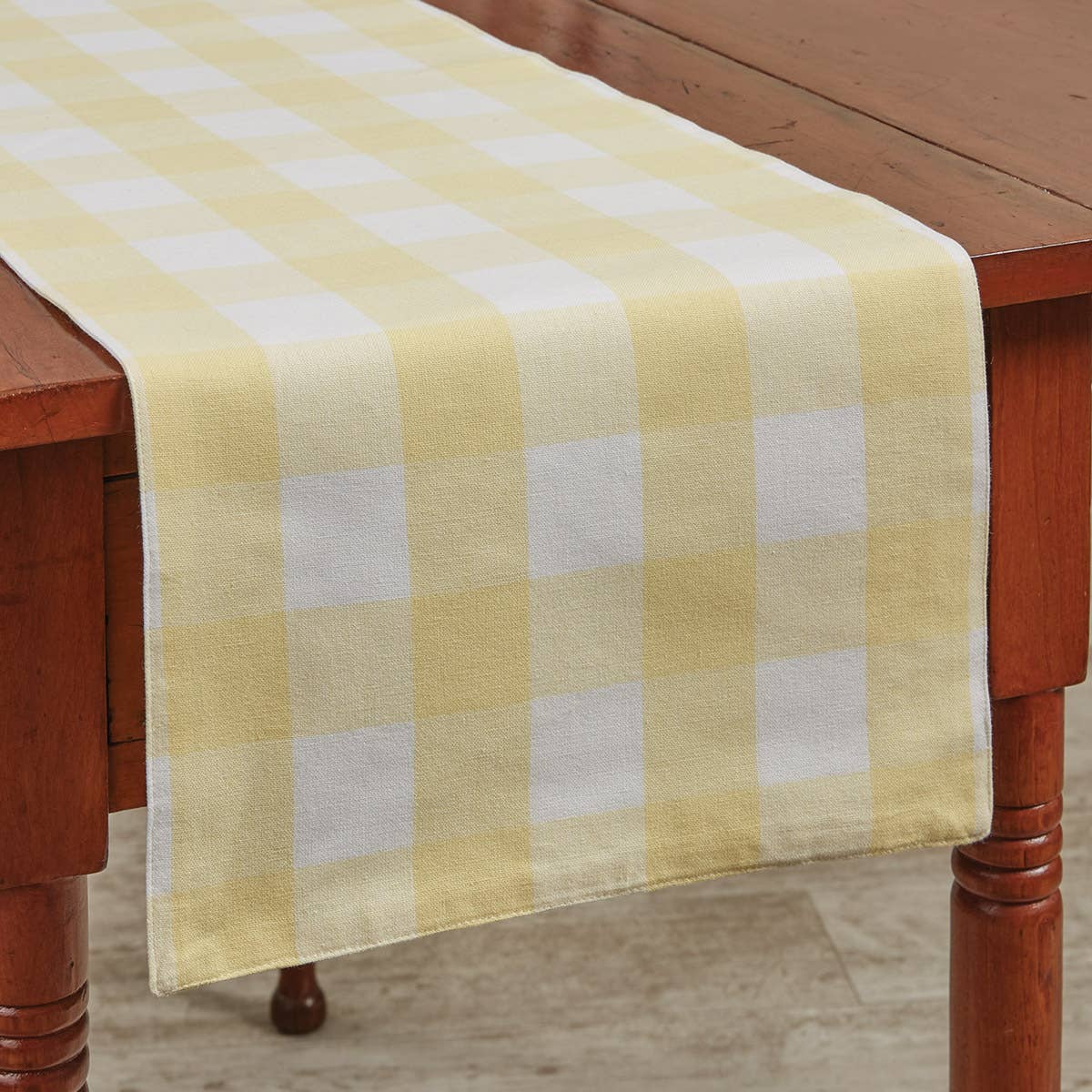 Wicklow Table Runner Backed 36" L - Yellow