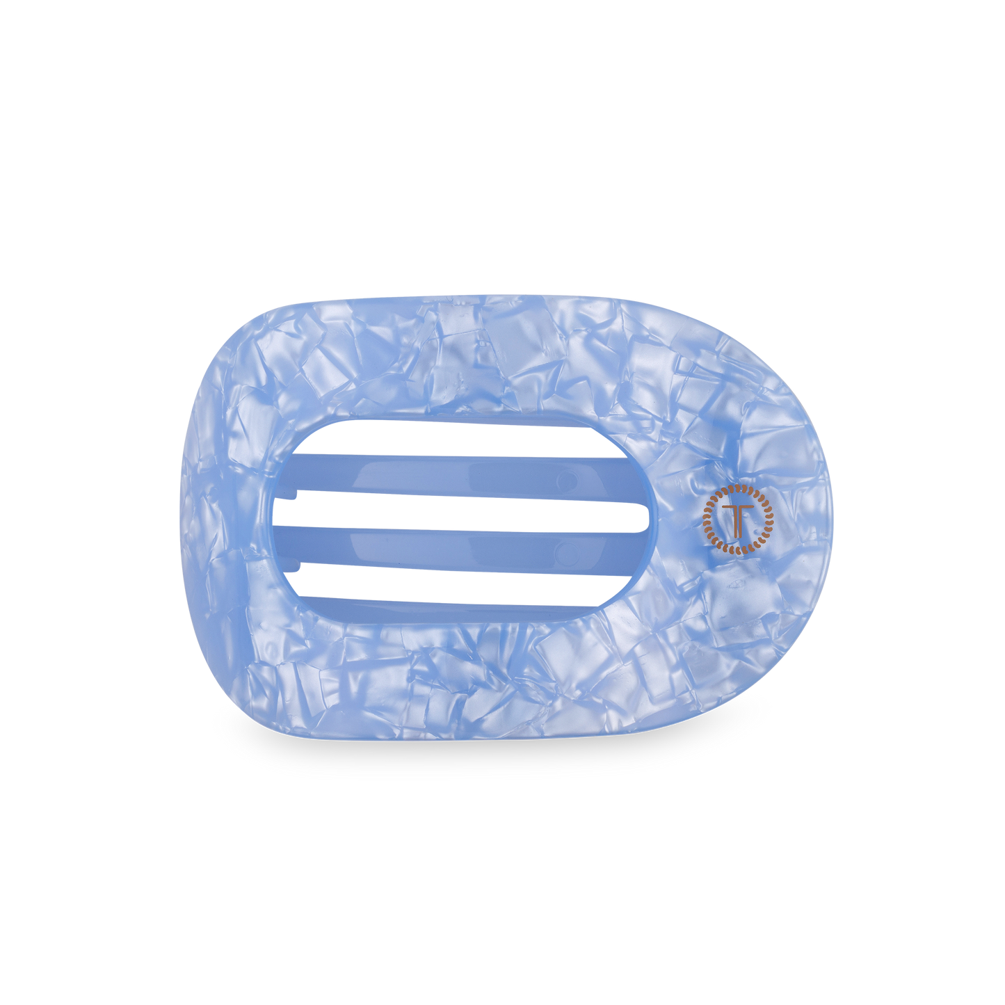 Flat Round Hair Clip | Medium | Blue Lagoon