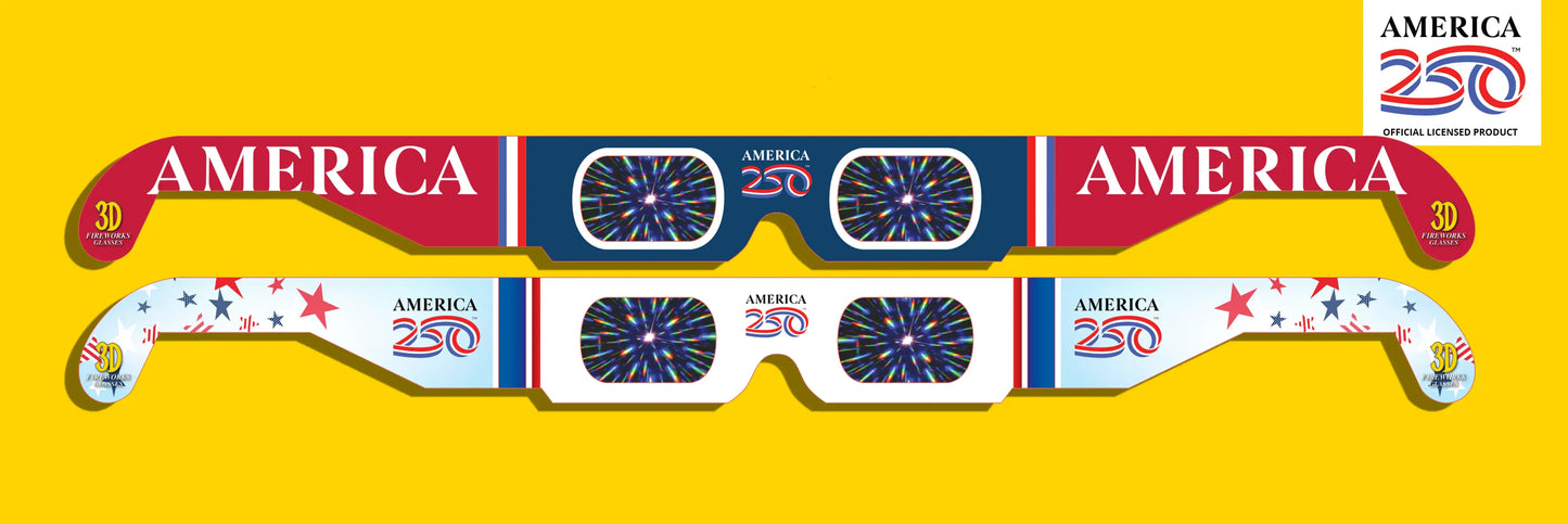 250th Anniversary 3D Fireworks Glasses