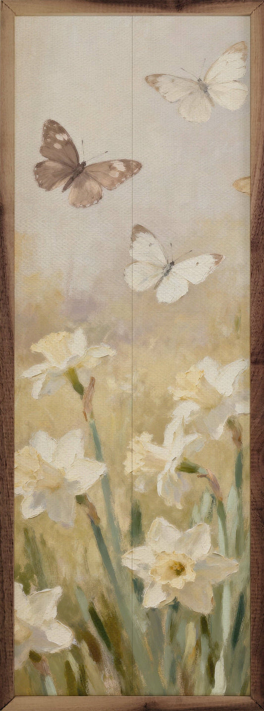 Butterflies Two White