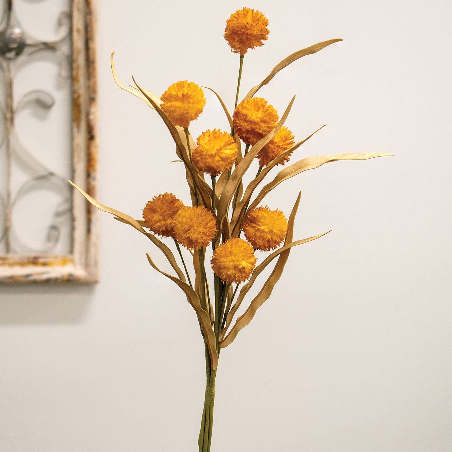 Fall Grass & Billy Ball Spray, Mustard