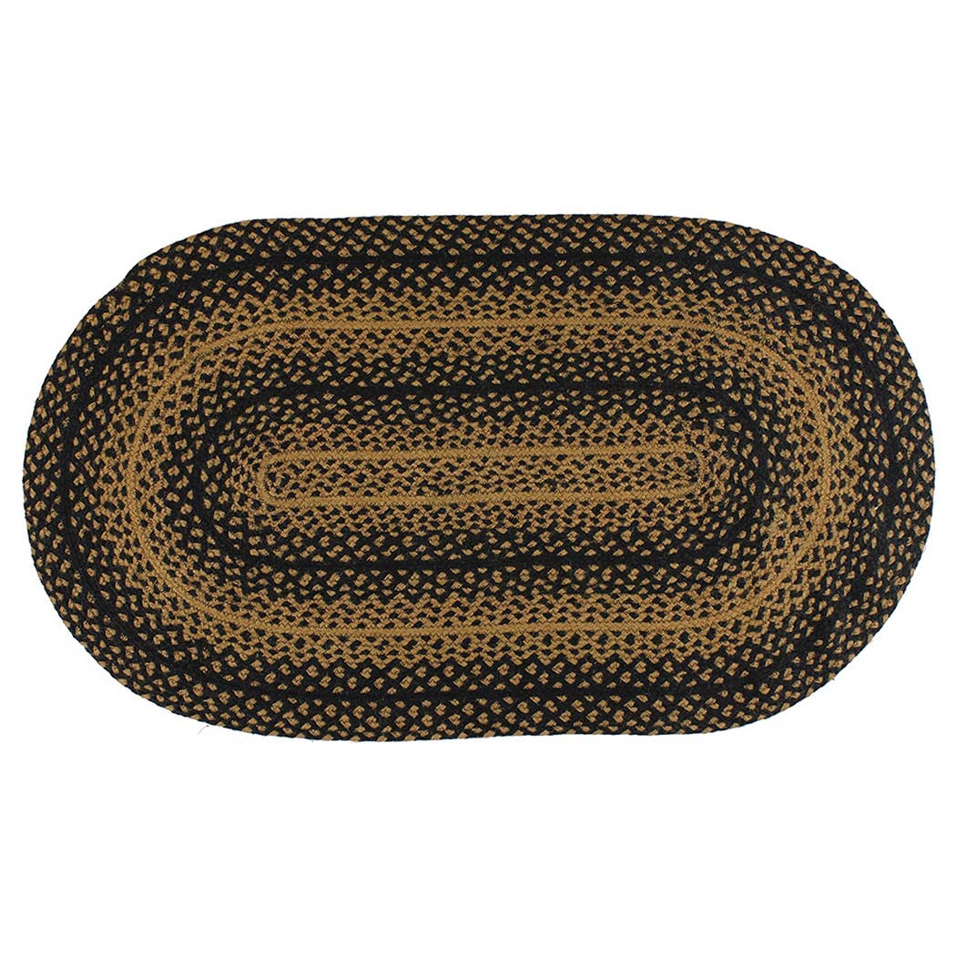 Ebony Jute Braided Area Rug BR-180