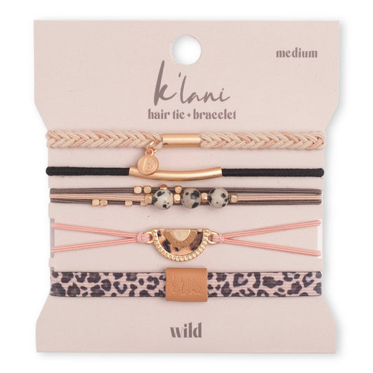"Wild" Animal Print Hair Tie Bracelets
