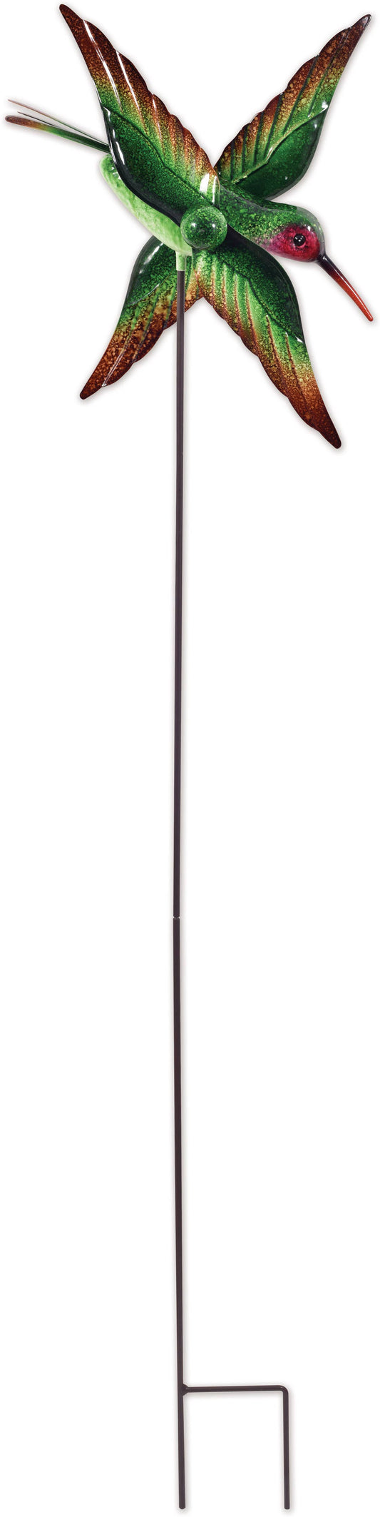 Hummingbird Spinner Stake-Green