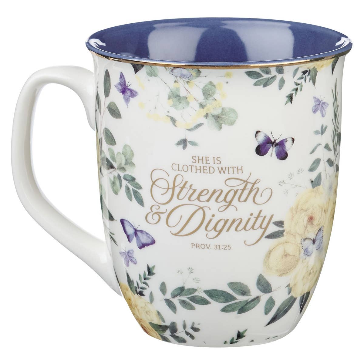 Mug Blue Floral Greatest Blessings Grandma Prov. 31:25