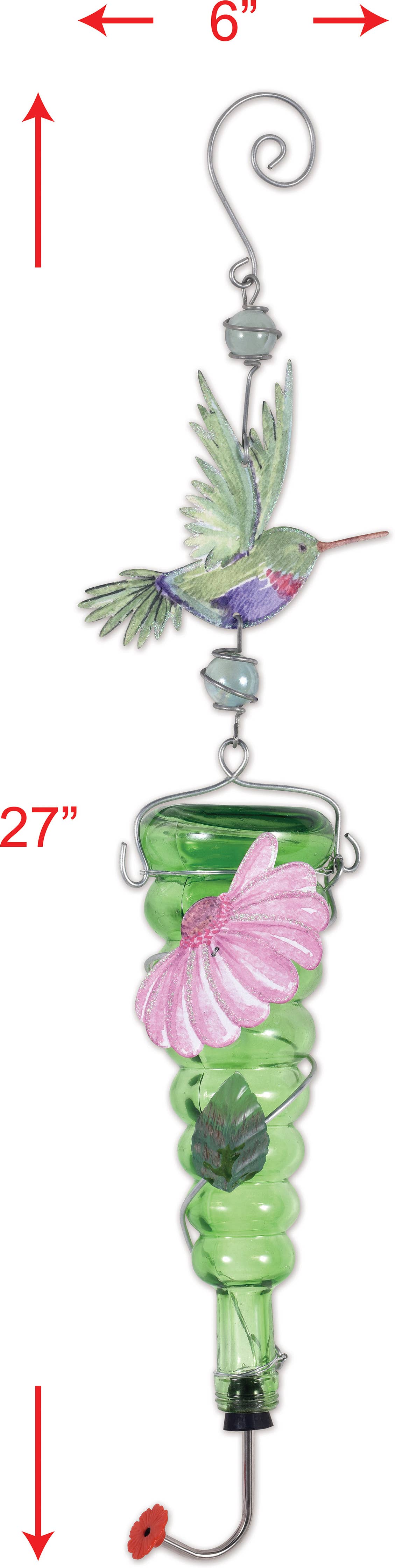 Painted Gardens Hummingbird Feeder