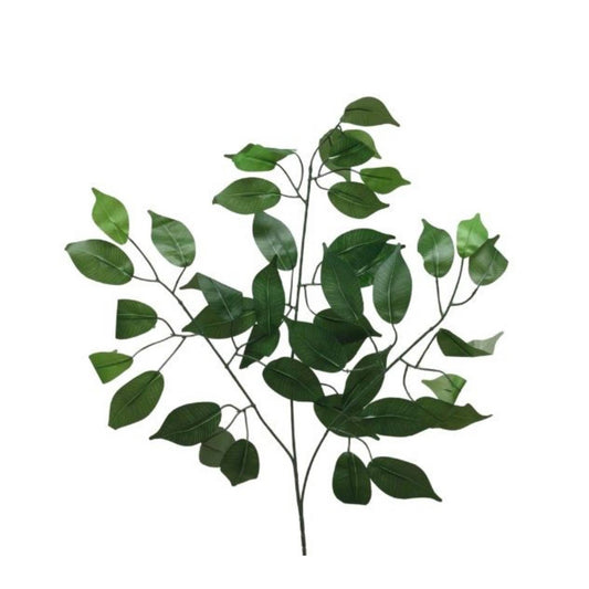 Silk Ficus Leaf Spray 23"