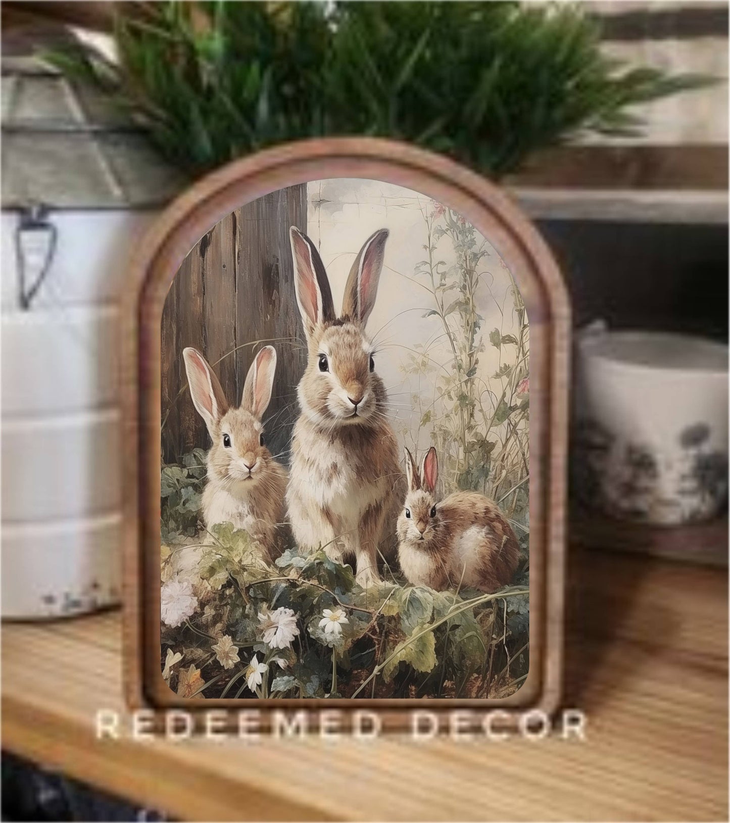 RTS Arch Bunny Trio Framed Art
