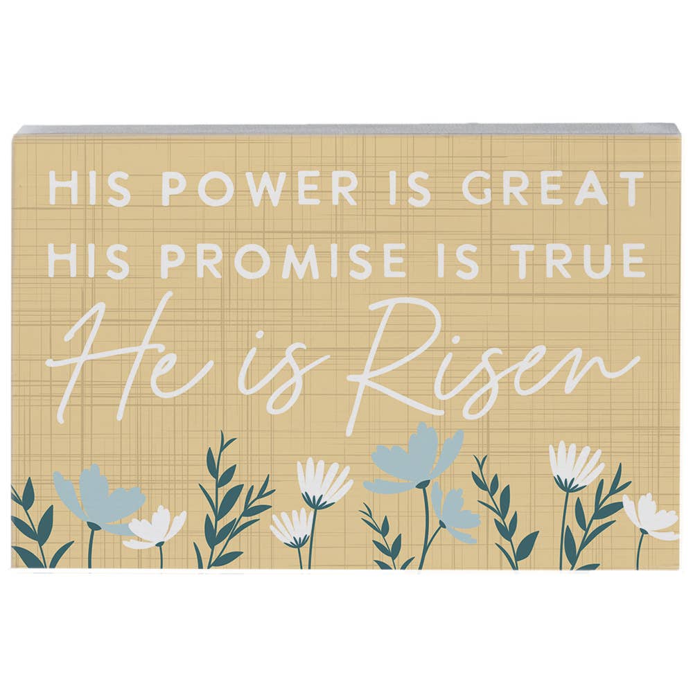 He Is Risen Yellow - Small Talk Rectangle