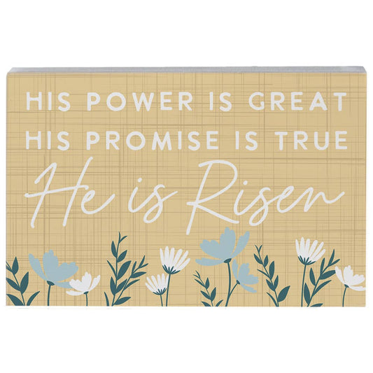 He Is Risen Yellow - Small Talk Rectangle