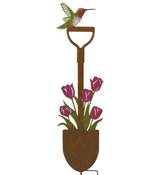 Rustic Shovel Stake - Tulip