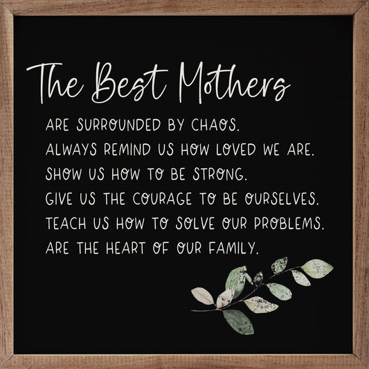 The Best Mothers Greenery Black