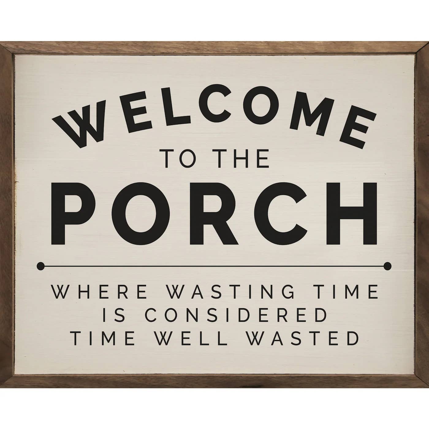 Wasting Time Porch White
