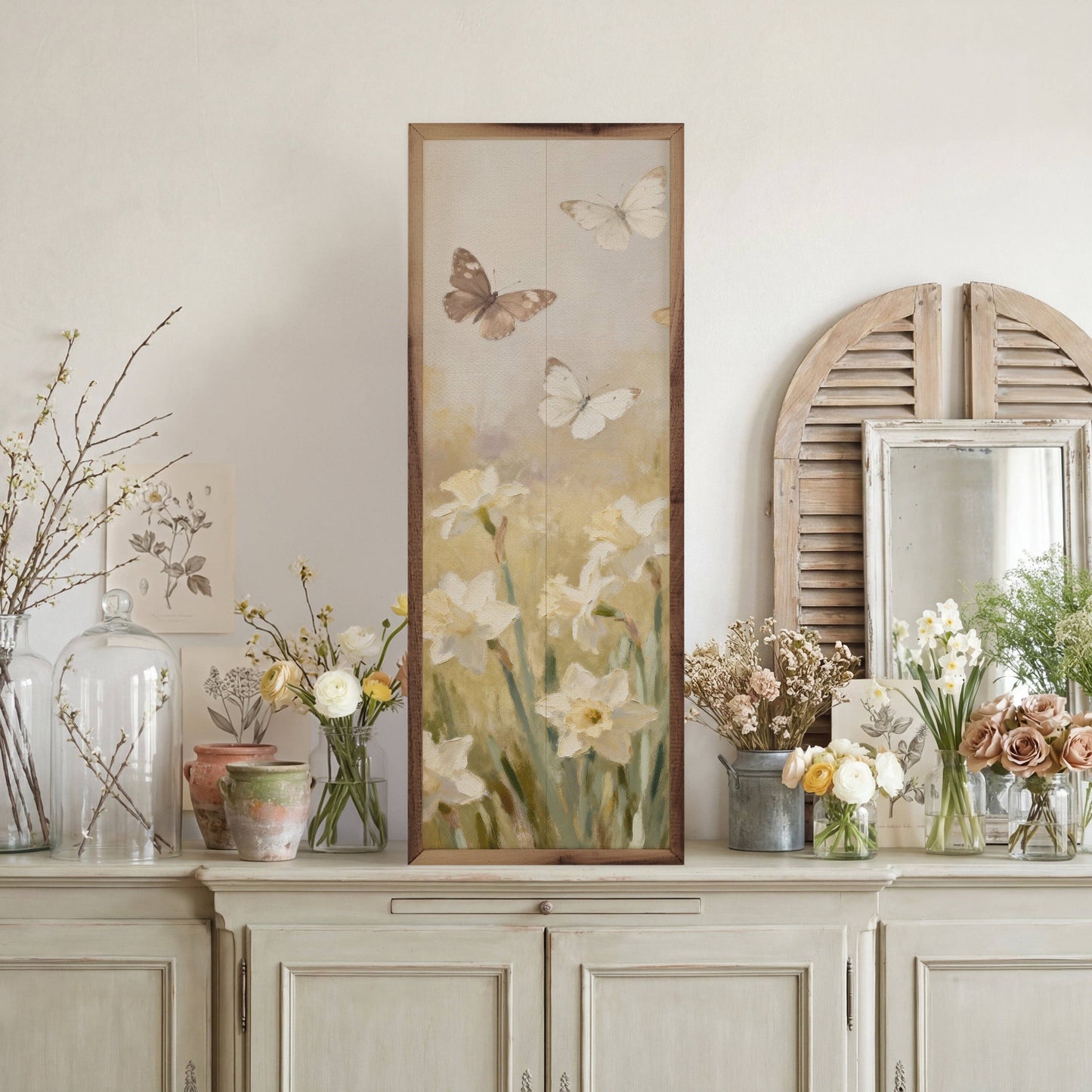 Butterflies Two White