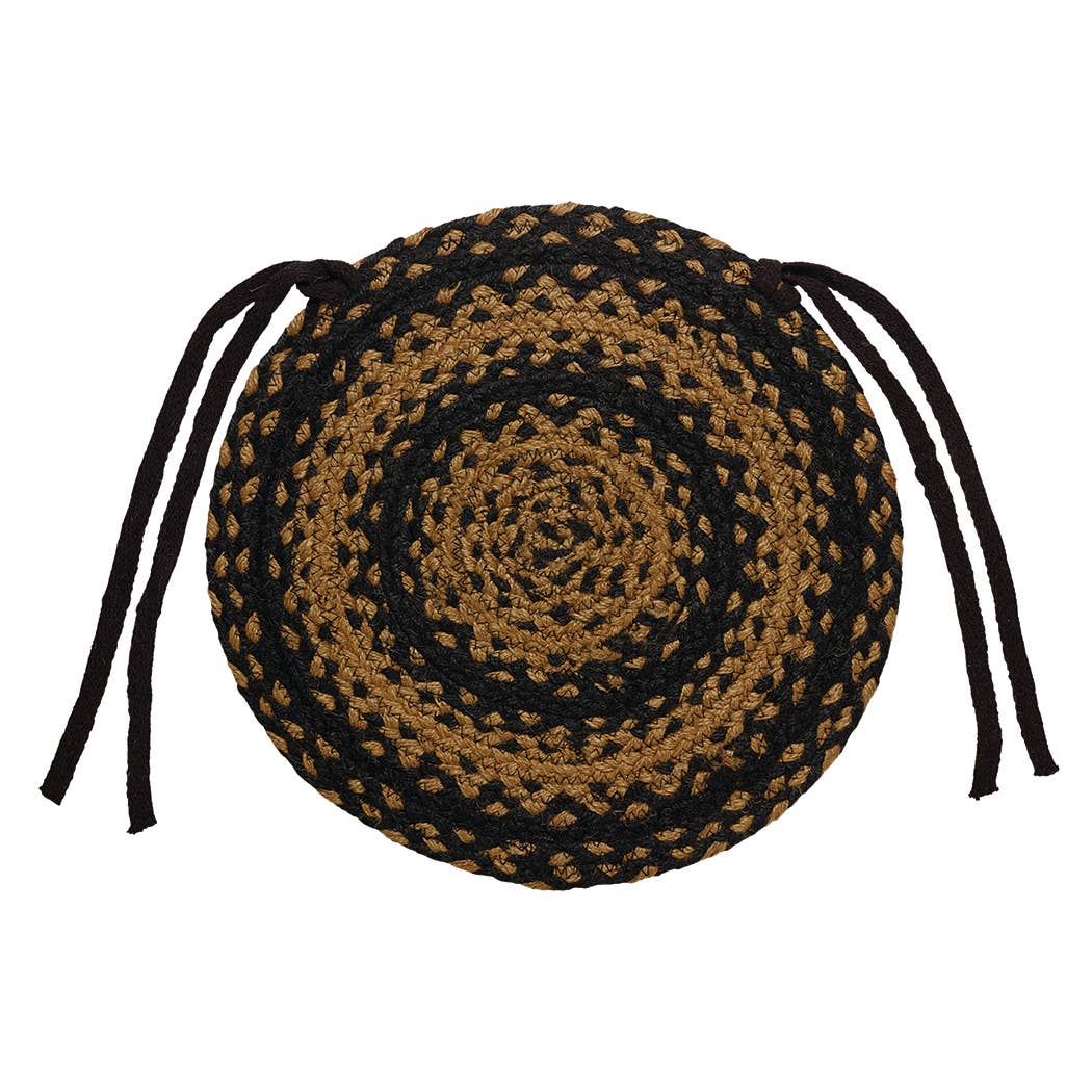 Ebony Jute Braided Area Rug BR-180