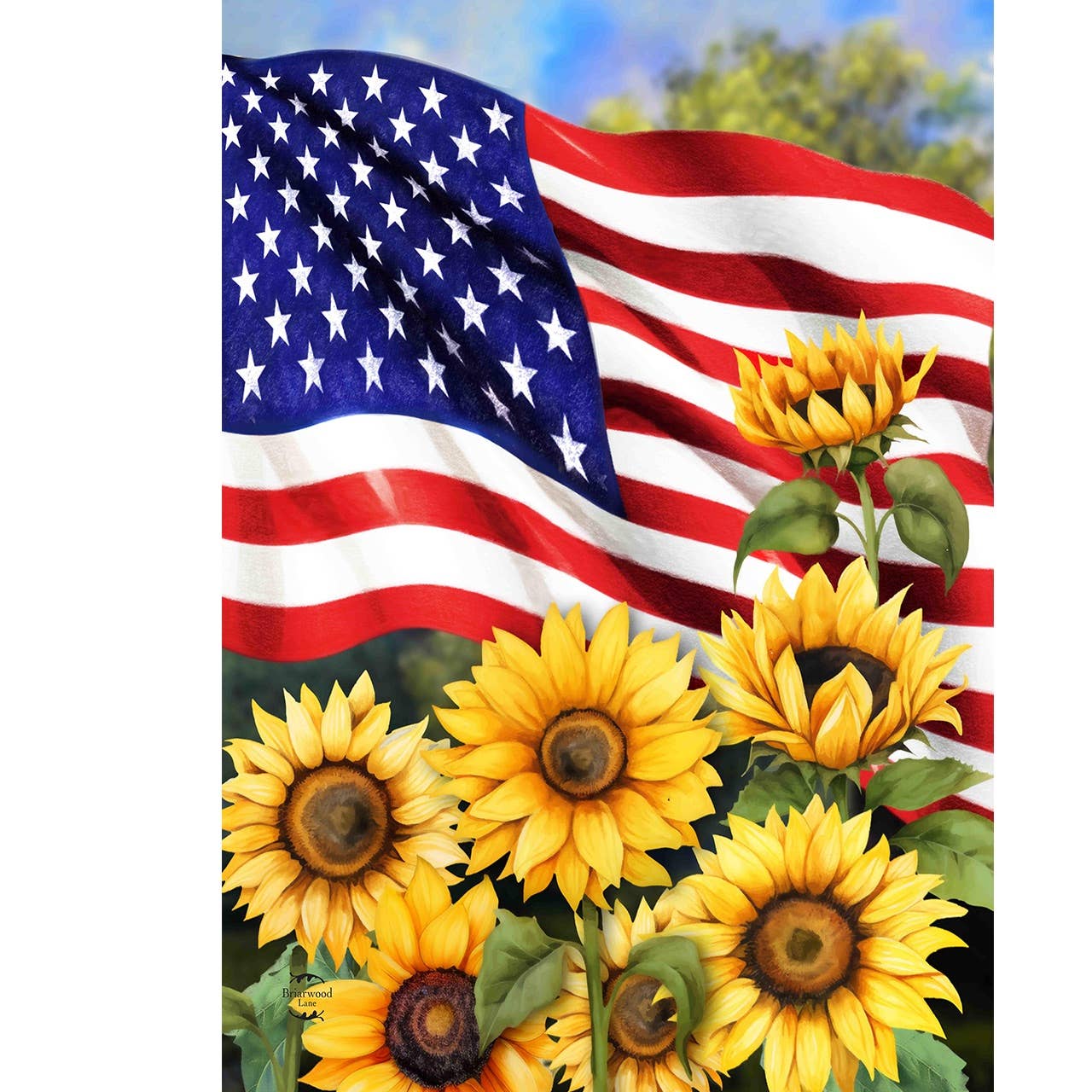 American Sunflowers Garden Flag