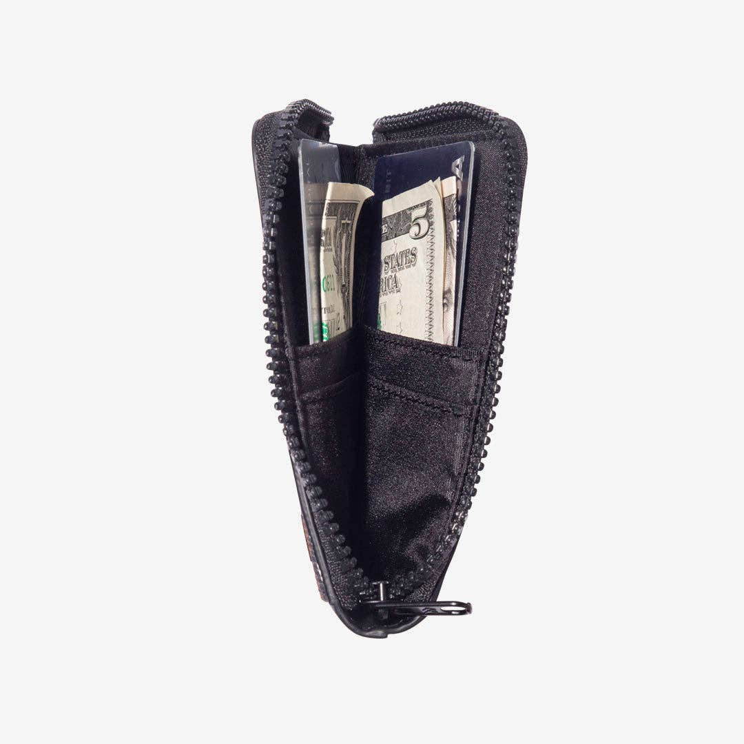Black Zipper Wallet