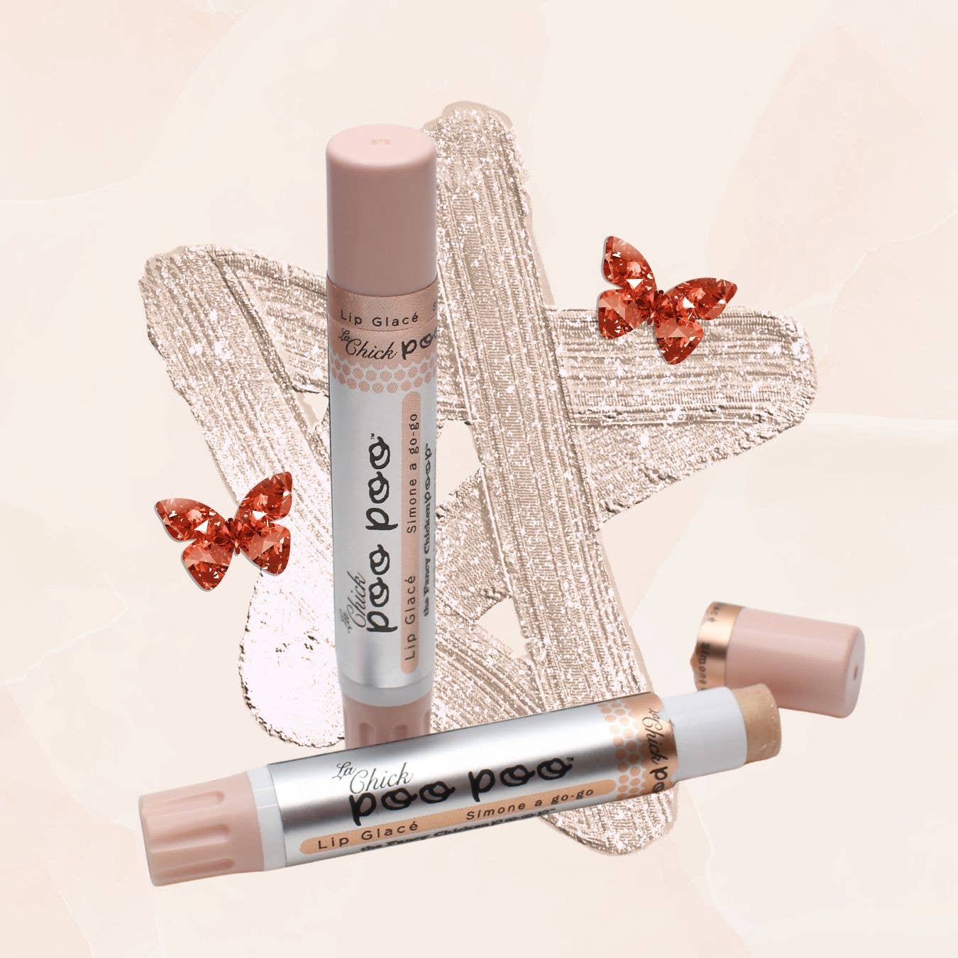 La Chick Poo Poo® Shimmer Lip Balm, BLUSH
