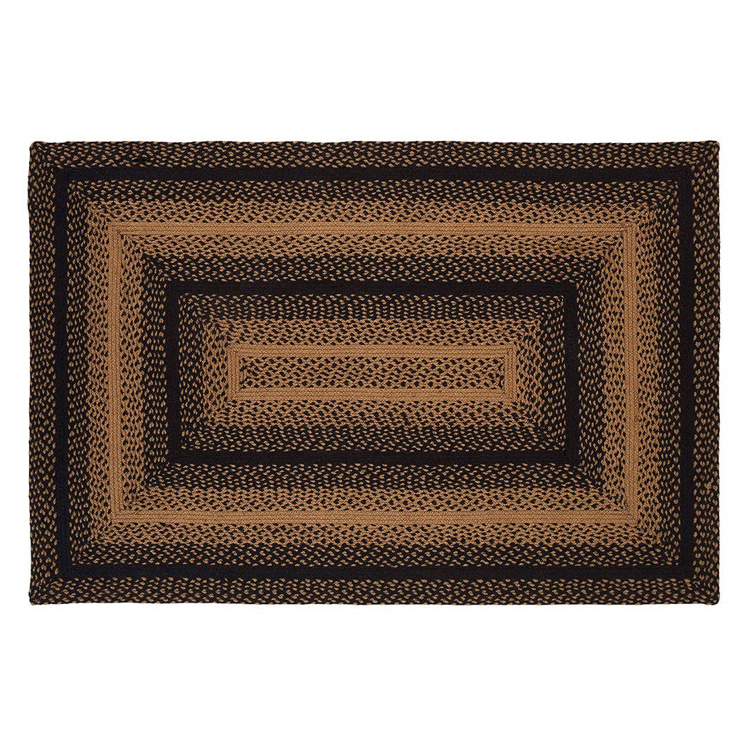 Ebony Jute Braided Area Rug BR-180