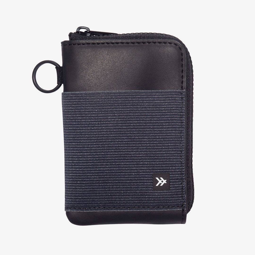 Black Zipper Wallet