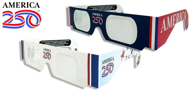250th Anniversary 3D Fireworks Glasses