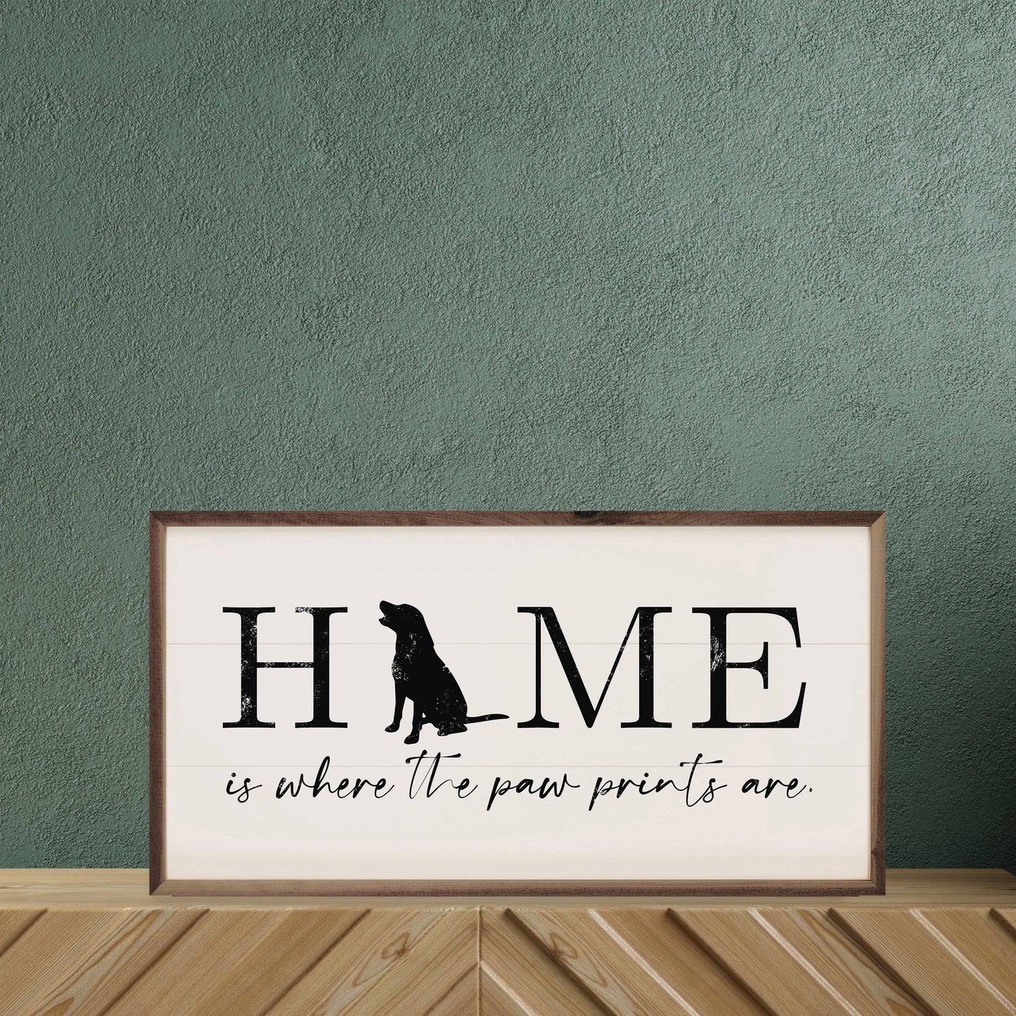 Home Is Where The Paw Prints Are White