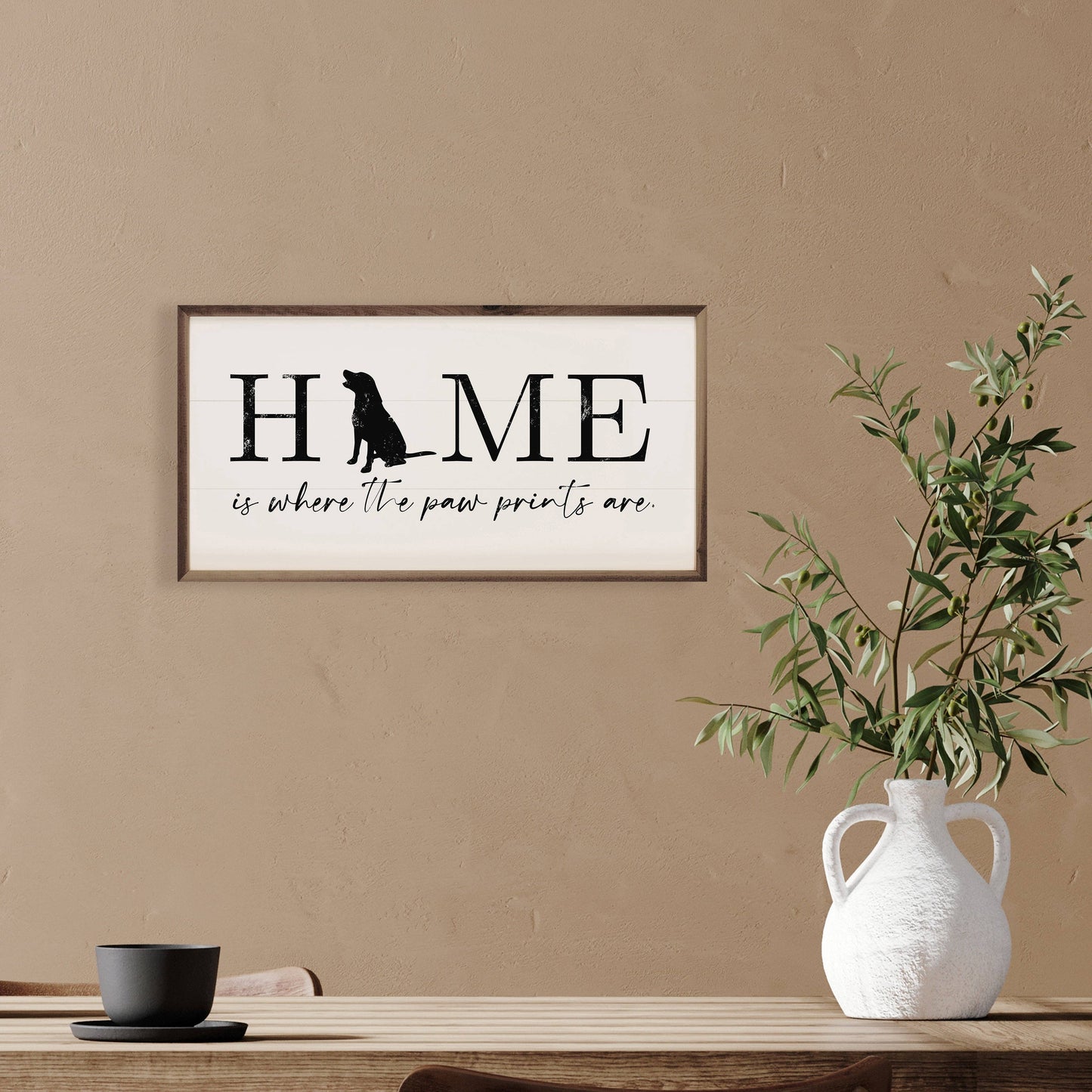 Home Is Where The Paw Prints Are White