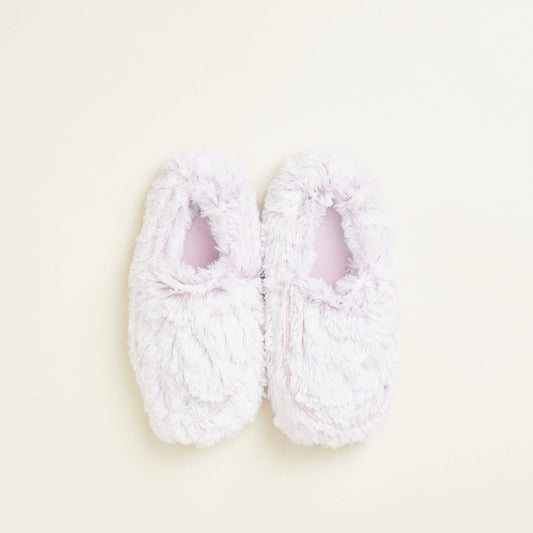 Marshmallow Lavender Warmies Slippers