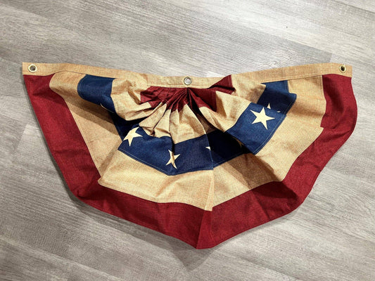 36" x 18" Patriotic Burlap Bunting