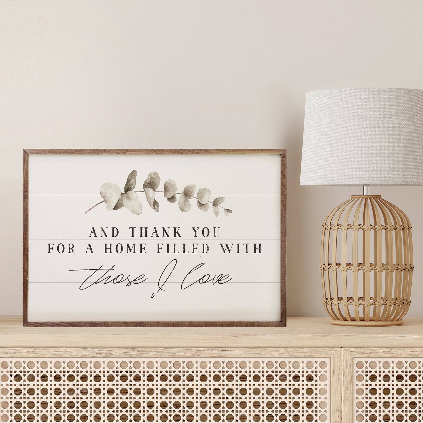 Those I Love Greenery White