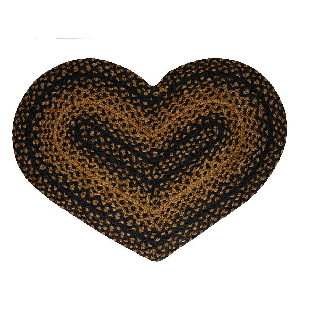 Ebony Jute Braided Area Rug BR-180