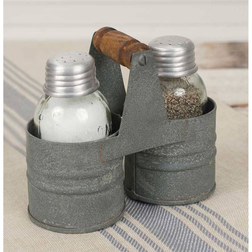 Salt and Pepper Can Caddy - Barn Roof