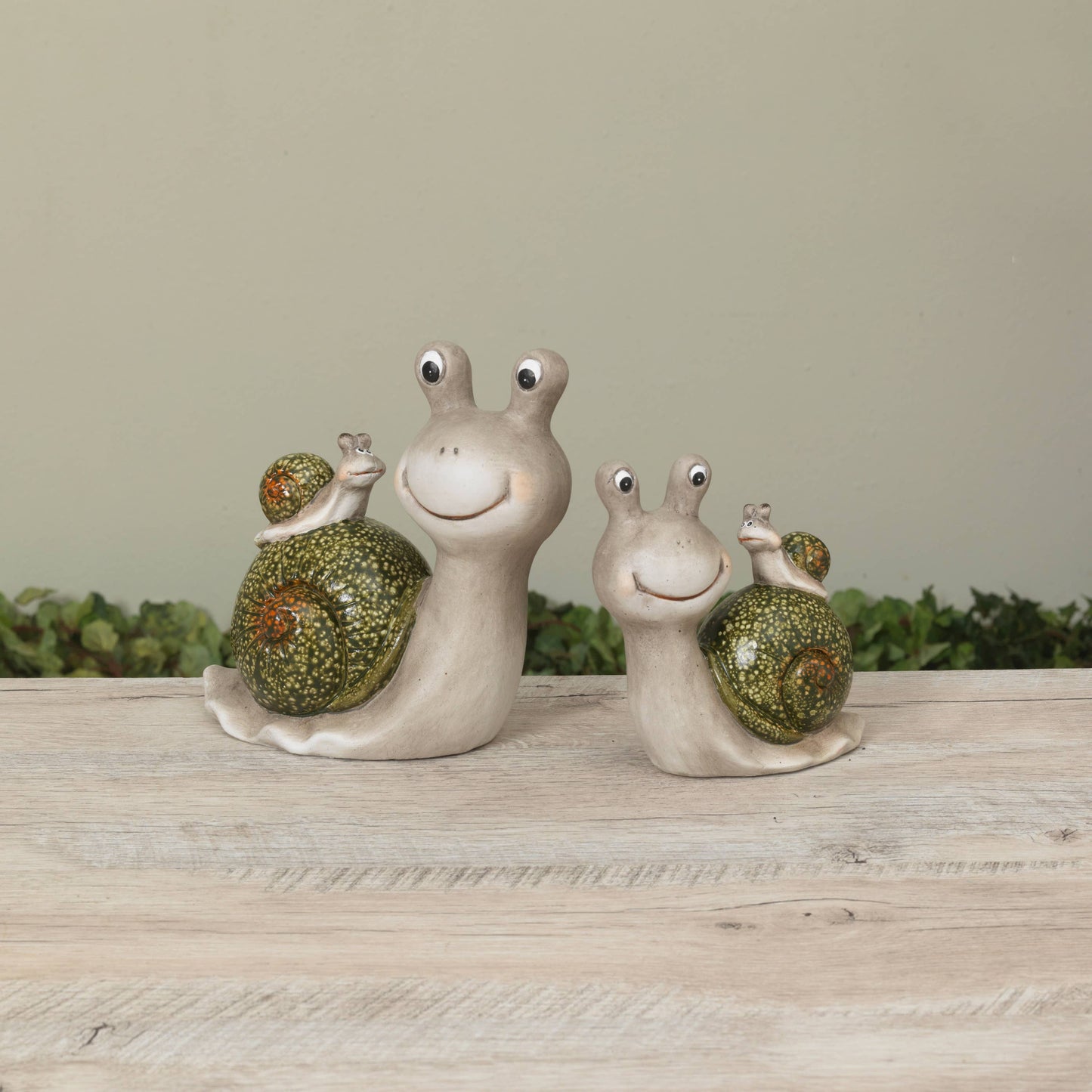 S/2 Terracotta Stacking Snails