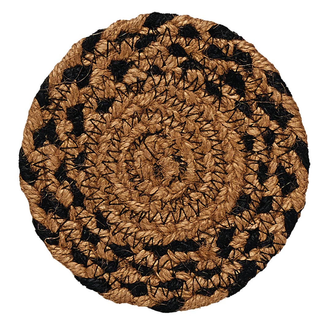 Ebony Jute Braided Area Rug BR-180