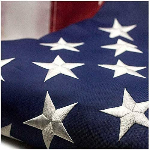American Flag 4x6 ft or 3x5 ft Outdoor Heavy Duty Embroidered Stars USA Flag Sewn Stripes Fade Resistance Brass Grommets All Weather UV.