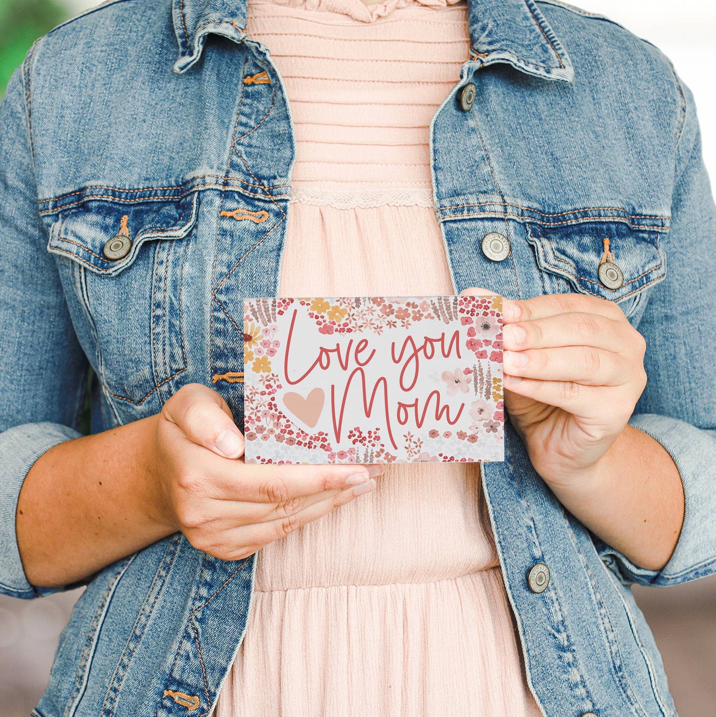 Love You Mom Floral - Small Talk Rectangle