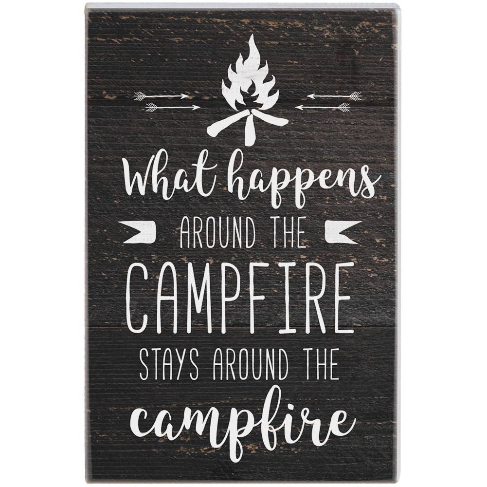 Campfire Small Talk Rectangle - Desk/Tabletop Sign