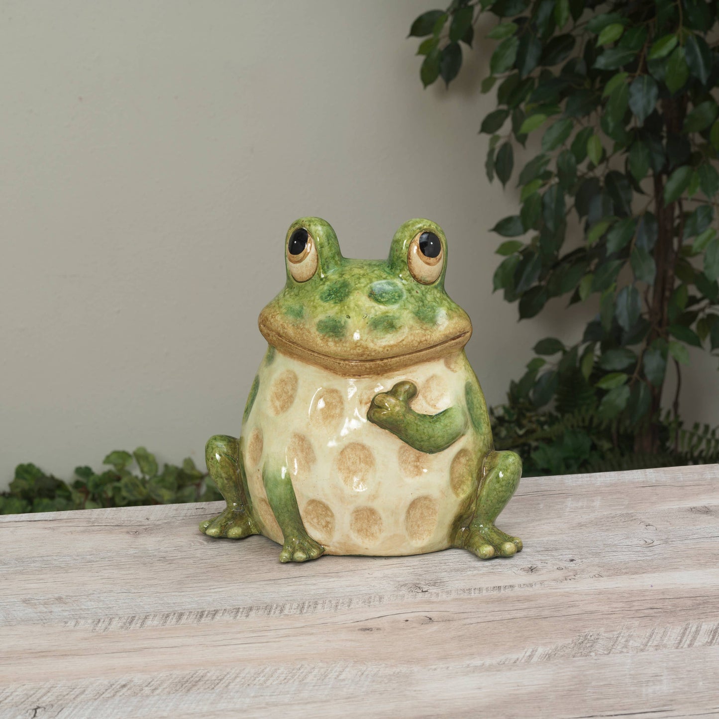 9.84"H Terracotta Frog